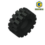 Gobricks GDS-1071 Tire 15mm D. x 6mm Offset Tread Small compatible with lego 3641 DIY Educational Bu