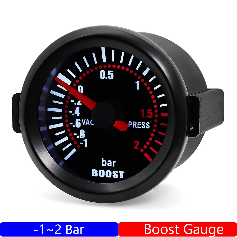 Universal Gasoline Car 2" 52MM Tachometer Water Temperature Oil Temp Boost Meter PSI alternate view