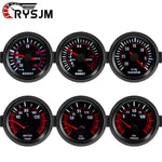 2'' 52mm Gauge Set for Petrol Cars | PSI Bar Boost Meter Tachometer Water Temperature Oil Temp Oil P