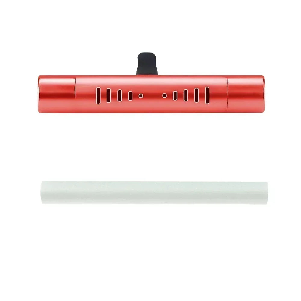 Cylindrical Car Vent Clip Diffuser | Essential Oil Aroma for Auto Office Kitchen close-up view