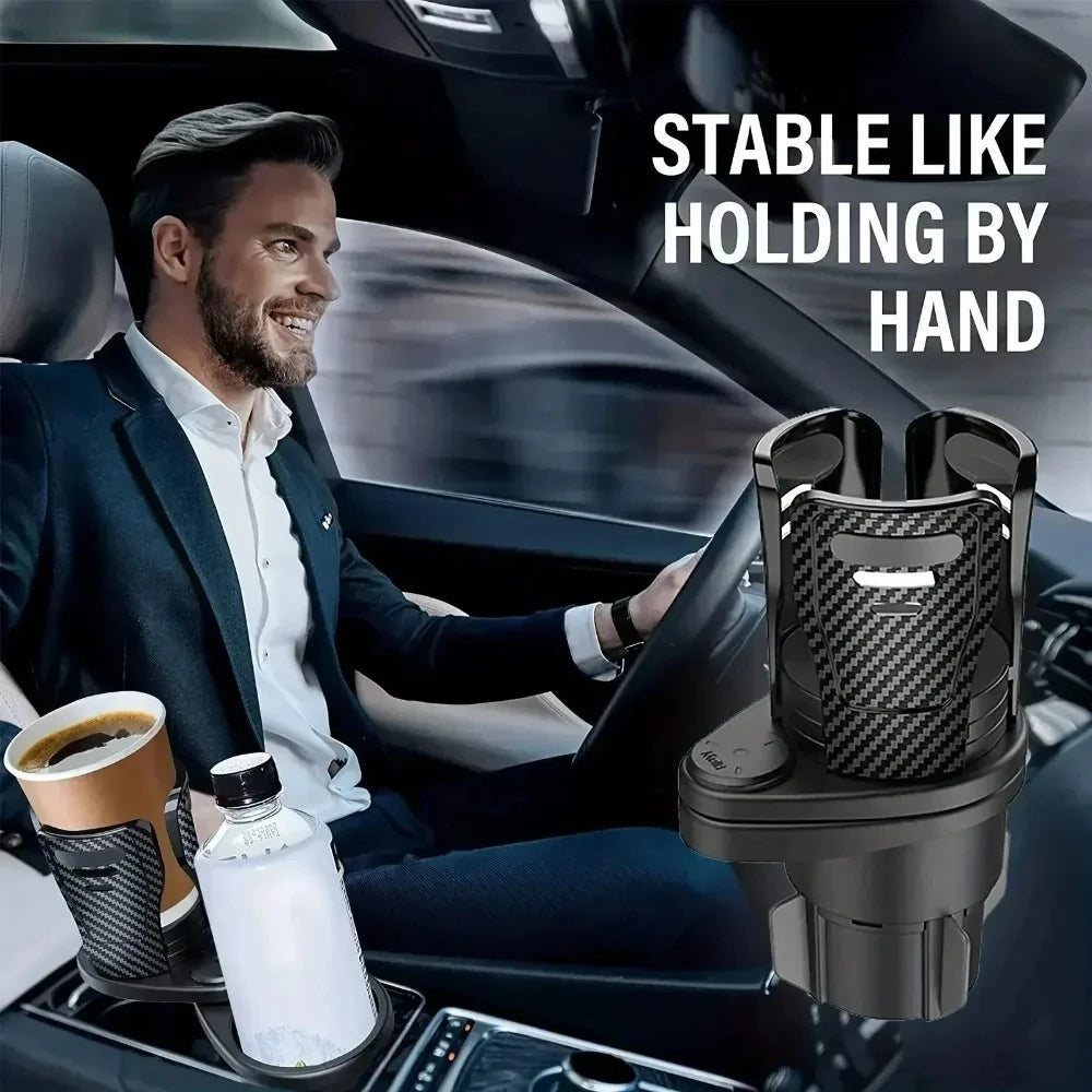 2 In 1 Vehicle Mounted Slipproof Cup Holder 360 Degree Rotating