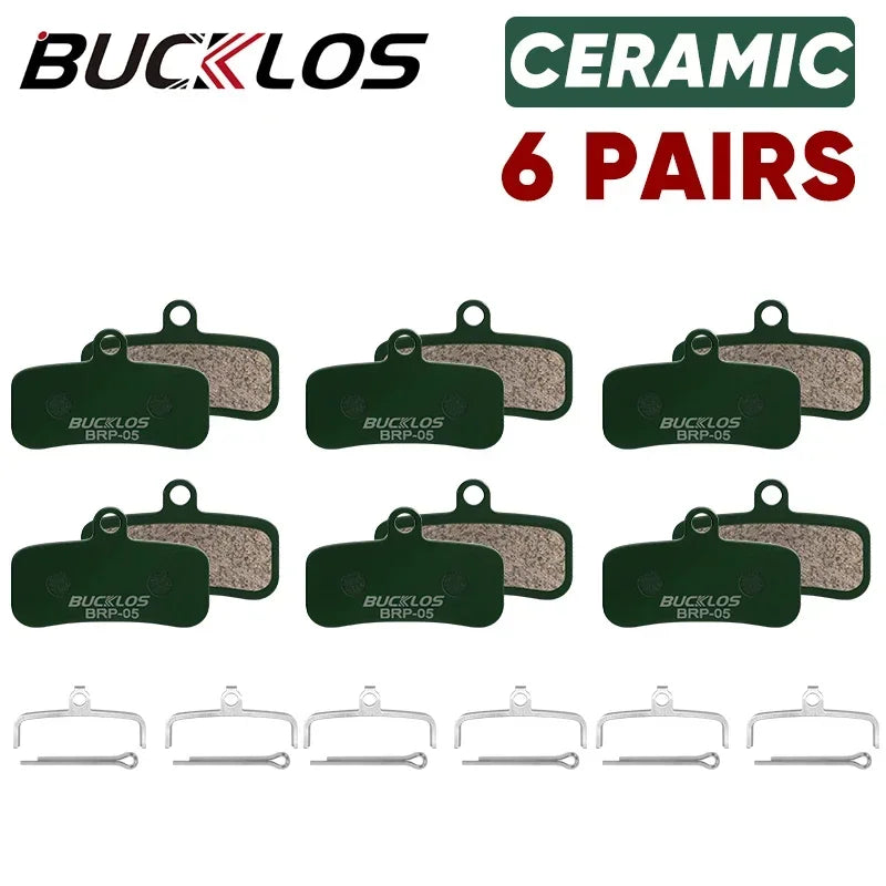 BUCKLOS Ceramic Hydraulic Disc Brake Pads | Wear-Resistant MTB Brake Pads for Shimano detail view
