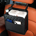 Leather storage bag Garbage bag Storage bag Garbage can storage for most models Multi functional car