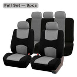 Universal Car Seat Cover Set 9 Pcs Polyester Knit Fabric Four Seasons alternate view