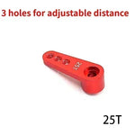 NEEBRC 25T Metal Servo Arm 3 Holes for 1/10 RC 12KG 7KG 21G 2KG Servo Car Boat Robot Wltoys Futaba HSP Axial SCX10 Accessories