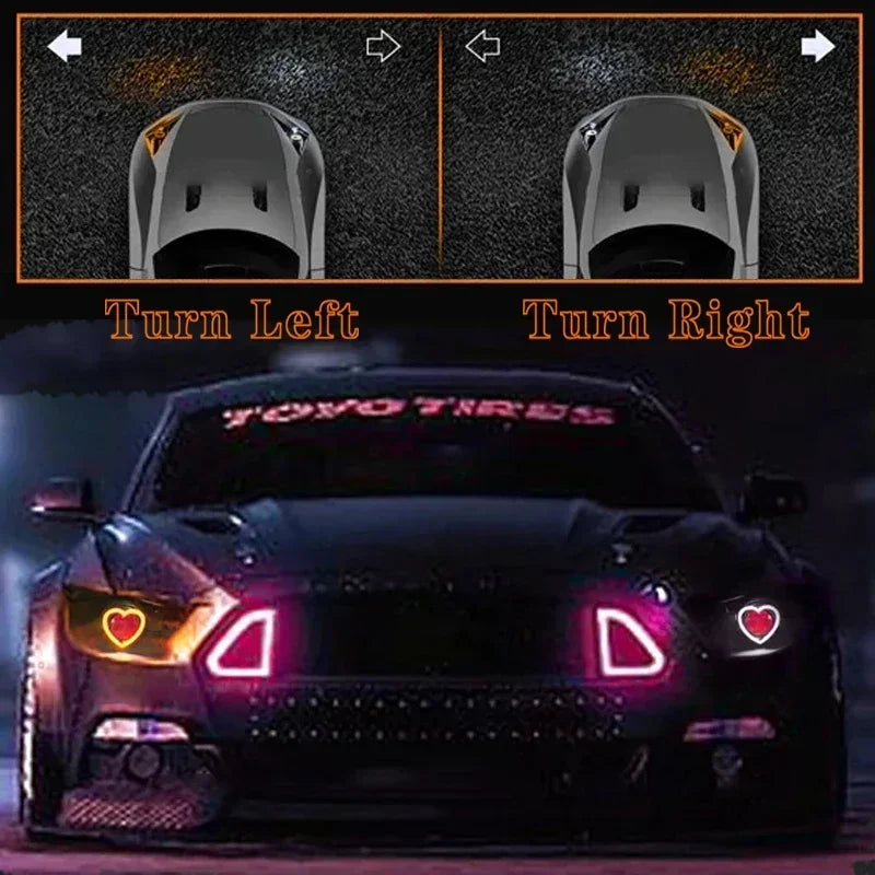 2PCS Car Angel Eyes RGB Cotton Halo Rings 12V Led Headlight DRL Motorcycle Moto Angel close-up view