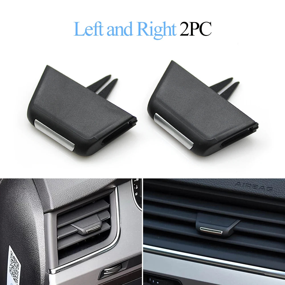 For Audi Q7 Car Dashboard Front Left Right Middle Air Conditioner AC Vent Grille Outlet Slider Tab Clip Repair Kit 2016-2019
