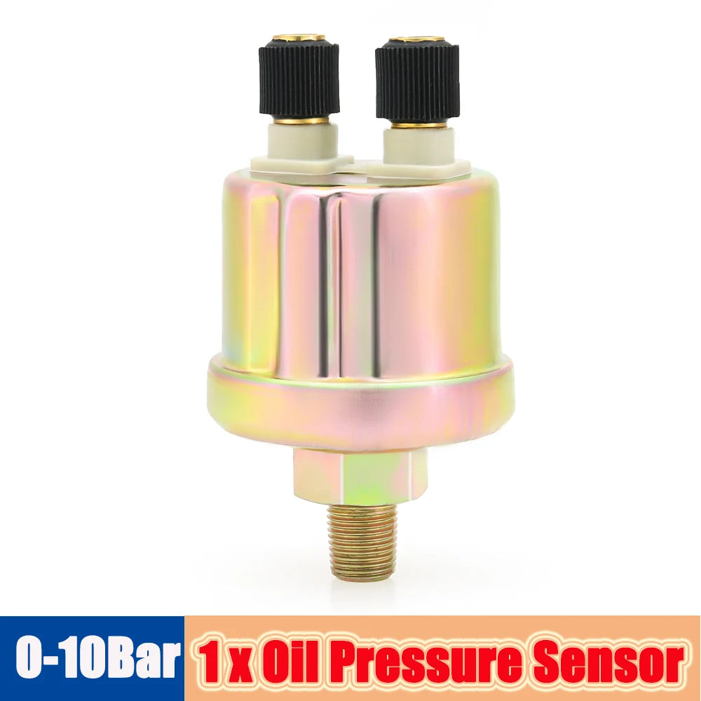 52mm Auto Gauge Kit with Sensor | LED Digital Oil Temp, Water Temp, Oil Pressure, F additional angle