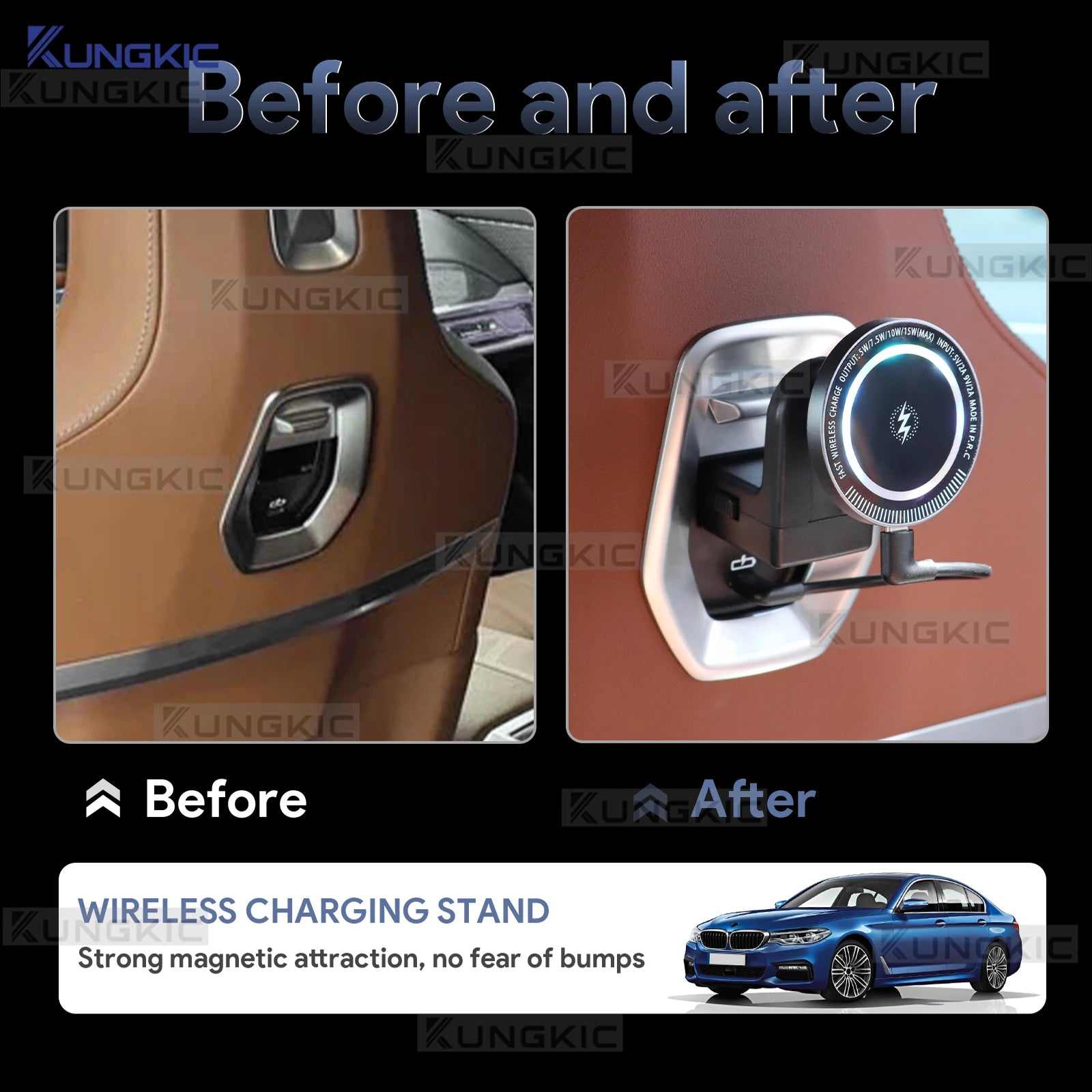 For BMW X3 X5 X6 5 Series 7 Series 2025 G45 IX i5 G60 G05 G06 G61 Rear Seat Magnetic for iPad Phone Holder Bracket Mount
