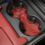 1SET Center Console Silicone Storage Box Mat Cup Holder Insert For Ford Mondeo 22-25 lifestyle view