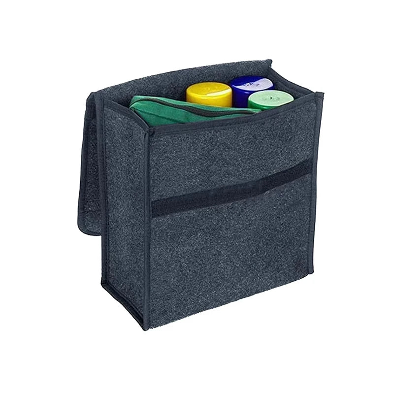 Soft Felt Car Trunk Storage Box Large Anti-Slip Organizer