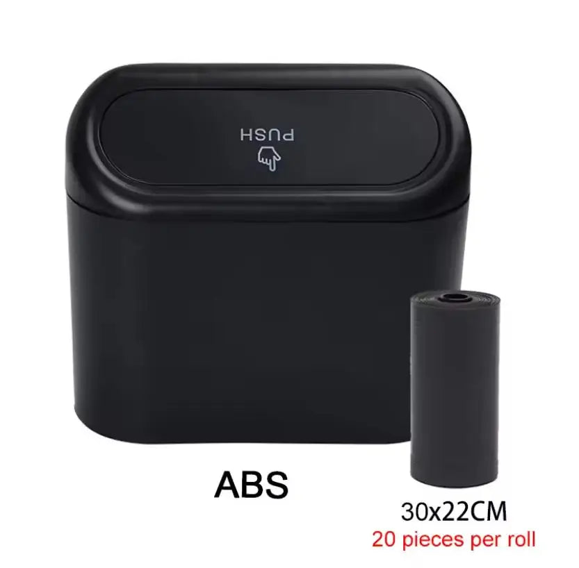 Car Trash Can (with Lid) Contains 1/2/3 Garbage Bags, Small Car Trash Can, Leak-proof lifestyle view