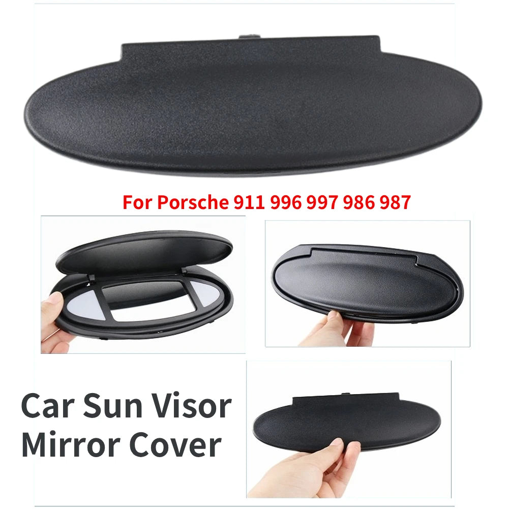 For Porsche Car Sun Visor Vanity Mirror Cover Replacement 99773103115 Interior Makeup Mirror Cover 911 996 997 986 987