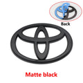 3D Car Emblem Badge for Toyota Corolla Camry RAV4 Hilux Yaris | Gloss Black Matte Bla alternate view