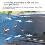 Car Side Window Sunshade Mesh Curtains for SUV close-up view