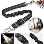 Reflective Dog Seat Belt for Cars | Adjustable Nylon Safety Harness with Bungee