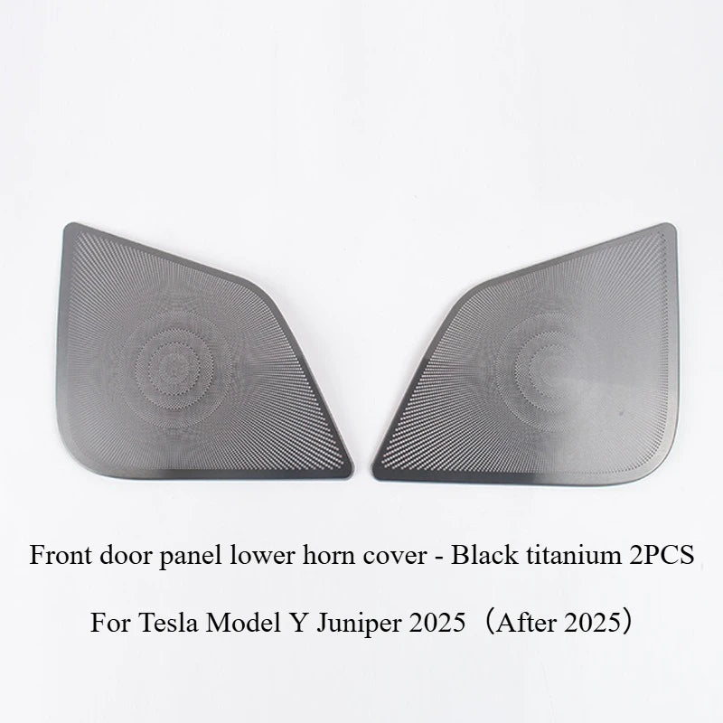 For Tesla Model Y Juniper 2025 Car Audio Speaker Cover Trim | Stainless Steel Sound F alternate view