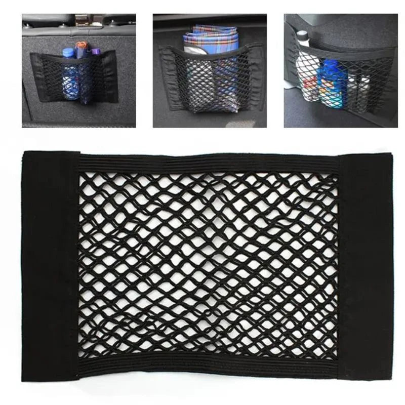 Car Seat Back Organizer Trunk Net Mesh Storage Bag