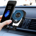 VIKEFON Car Wireless Charger Air Vent Mount | Fast Induction Phone Holder for iPhone alternate view