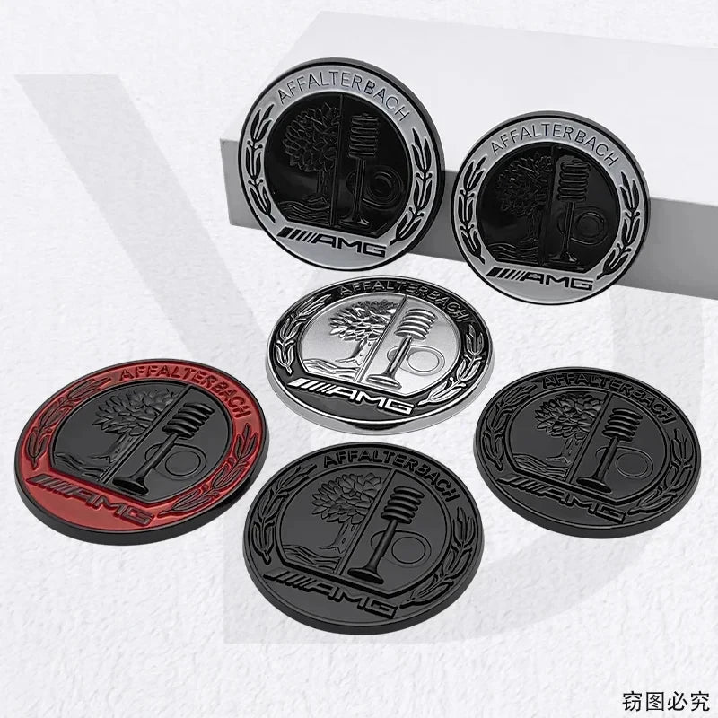 45mm 55mm 65Alloy Car Emblem Sticker Decoration for Mercedes Benz AMG C180 W205 G500 W210 W211 CLA C