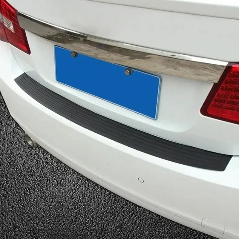 Universal Car Trunk Door Sill Plate Protector Rear Bumper Guard Rubber Mouldings Pad Tri detail view