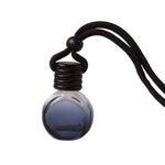 Empty Black Cap Square Car Perfume Bottle | Glass Diffuser Ornament additional angle