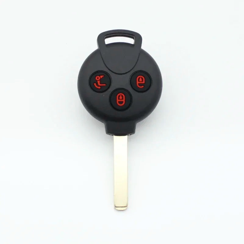 Xinyuexin 3 Buttons Silicone Pad Remote Key Shell Case for Mercedes-Benz Smart Fortwo 45 detail view