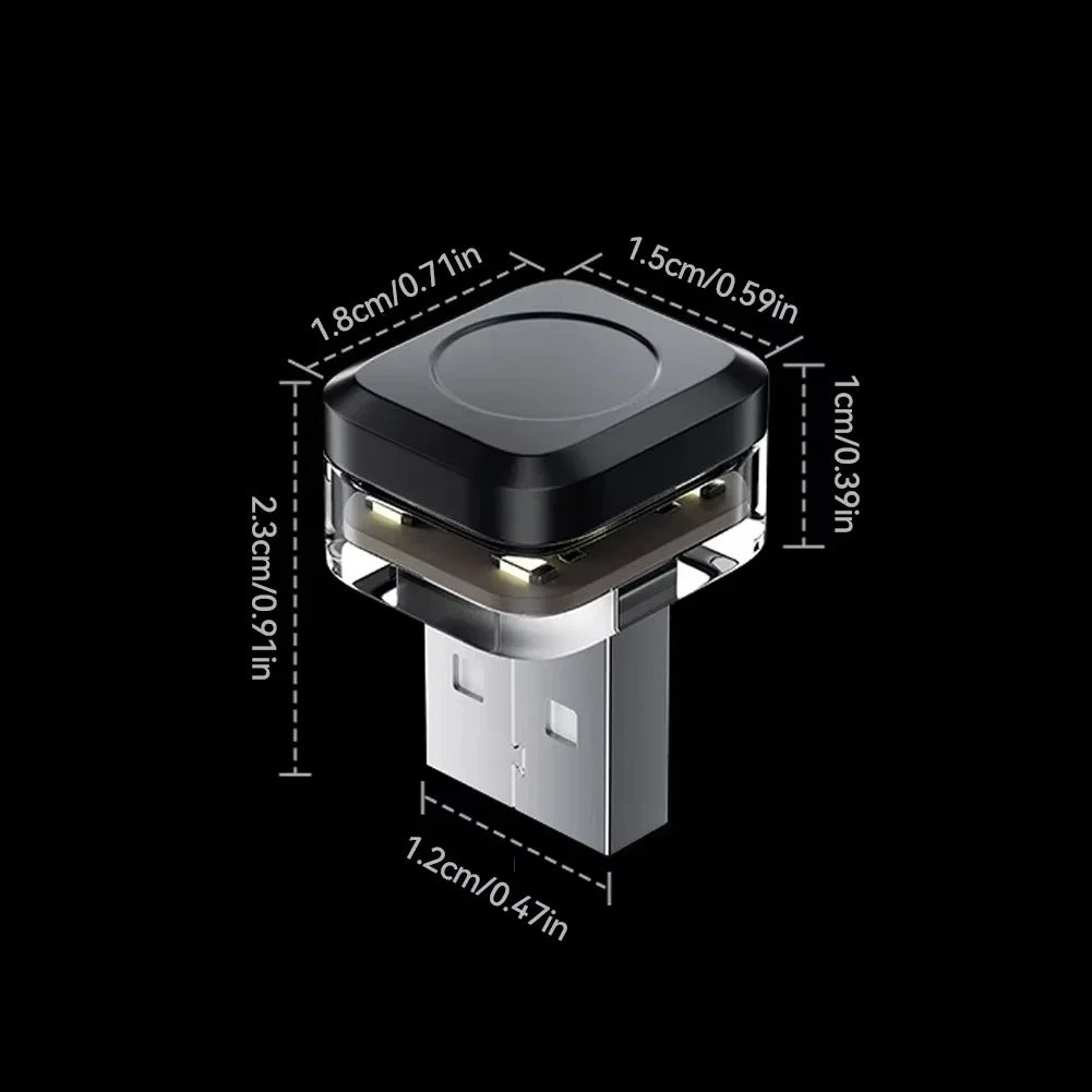 Car USB LED Ambient Mood Lamp additional angle