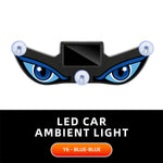 Solar Powered Car Neon Light Wireless Cool DEMON EYE Led Ambient Light Suction Cup additional angle
