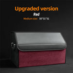 Car Trunk Organizer – Large Capacity Suede Foldable Storage Box (3 Sizes, 10 Colors) close-up view