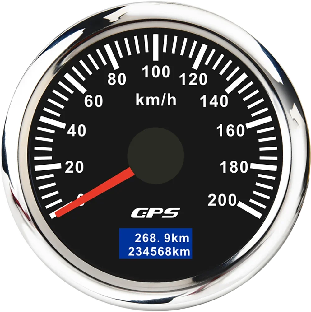30/60/80/120/200 Km/h GPS Speedometer 52MM Car Truck Speed Gauge Meter With GPS Antenna detail view