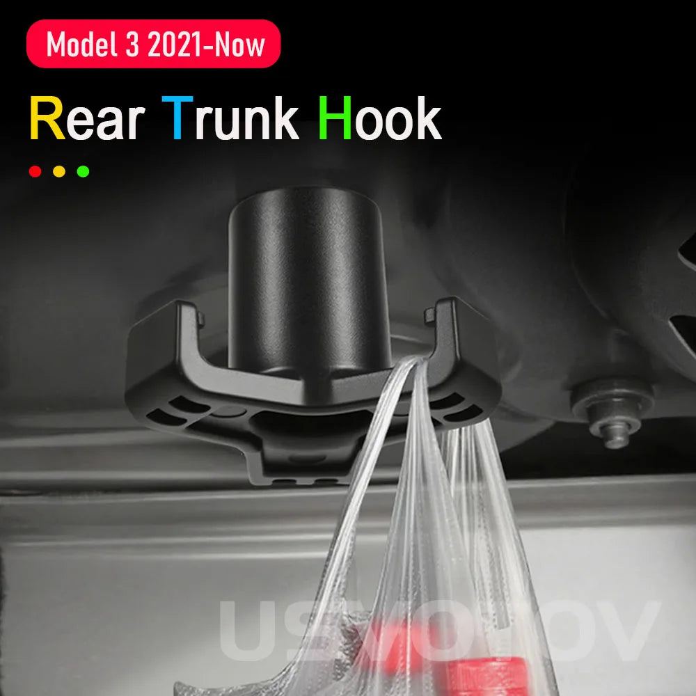 Tesla Model 3 Trunk Organizer Hook alternate view