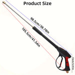4000PSI High Pressure Car Wash Gun | 40-Inch with M22-14 Brass Valve and 1/4 Quick Co alternate view