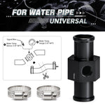 Black Water Temp Gauge Adapter | Radiator Temperature Sensor Joint Pipe for 18MM 20MM alternate view