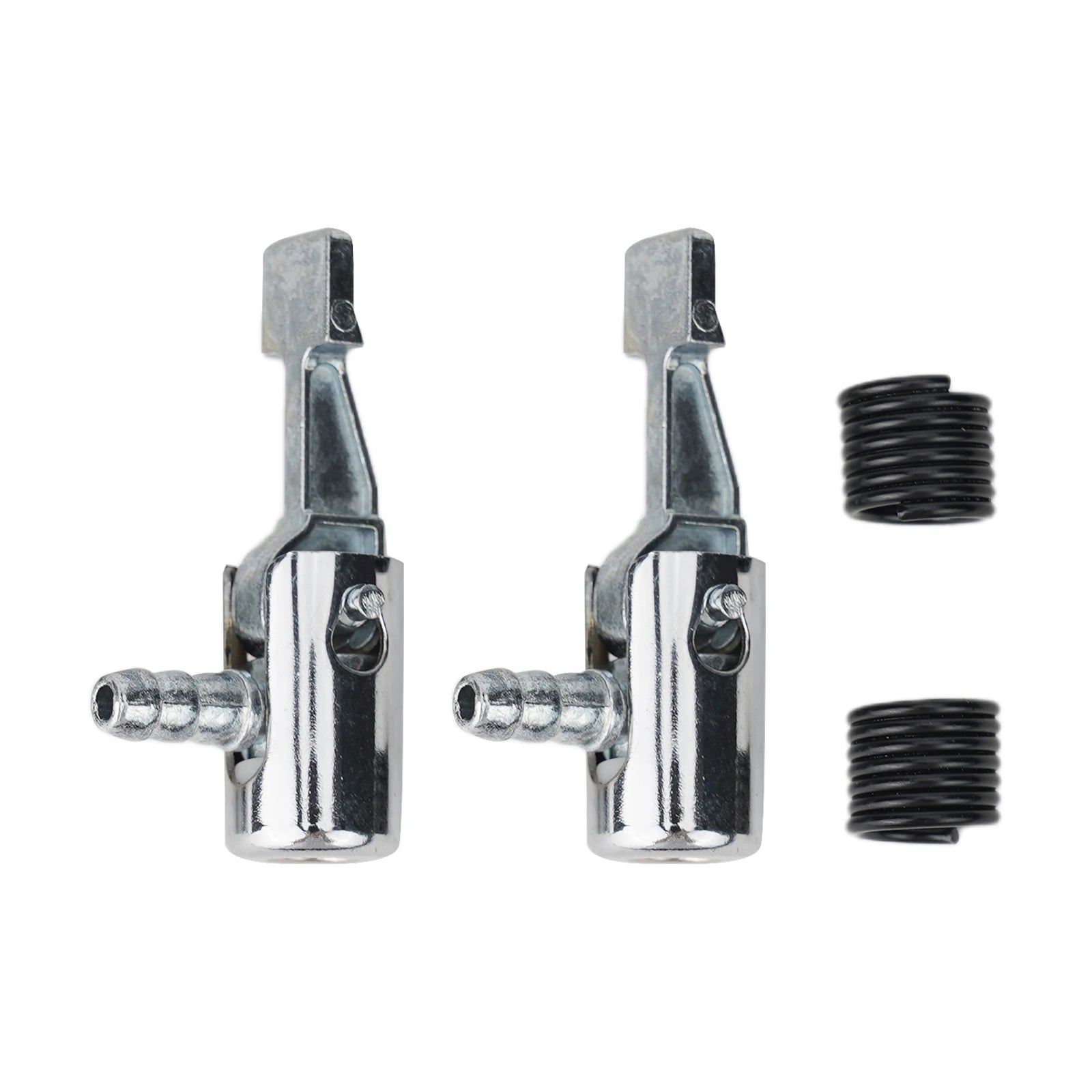 1/2pcs 1/4 Lock On Air Chuck Car Truck Tyre Inflator Valve Air Pump Clip Nozzle Metal alternate view