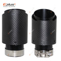 Universal Car Matte Carbon Fiber Muffler Tip Exhaust System Pipe Mufflers Nozzle Straight Stainless Black