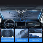 Foldable Car Windshield Sun Shade Umbrella | UV Block Heat Protection for Front Windo lifestyle view