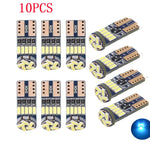 10x T10 W5W 4014 15SMD LED Canbus High Power Car Clearance Wedge Side Light Interior Dome Reading Lamps 12V 6000K No error White