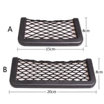 1pcs Car Organizer Storage Bag Auto Paste Net Pocket Phone Holder Car Accessories 20*8CM 8*15CM Univ