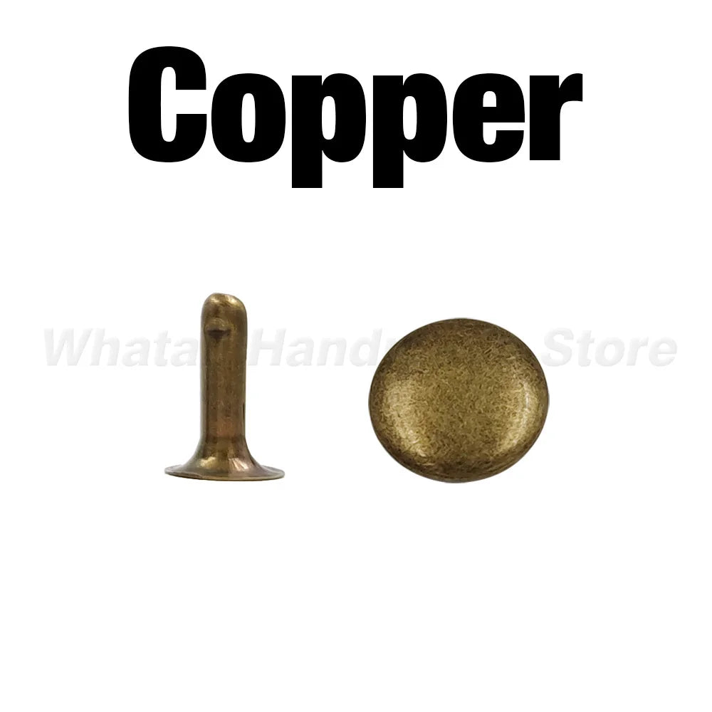 100sets 5mm-15mm Metal Round Rivet Single Cap Rivets Studs for DIY Leather Craft Ba additional angle