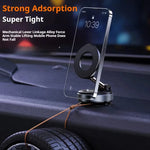Super Strong Car Phone Holder | Vacuum Magnetic Suction Cup Mount with 360 Rotation detail view