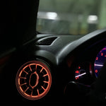 2PCS LED Front Dashboard AC Air Condition Vent Outlet Turbo Interior Trim For Mazda 6 GH Air Vent Outlet Car Accessories