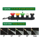 Pressure Washer Gun Kit with Quick Connect Nozzle and Hose Adapters | Compatible with alternate view