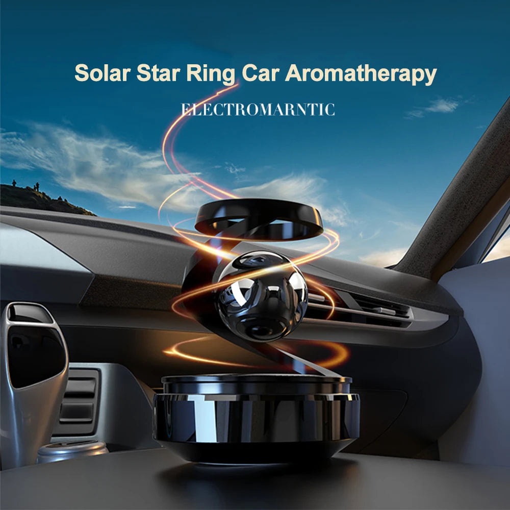Solar Car Air Freshener | Levitation Rotating Perfume Diffuser for Car Interior alternate view