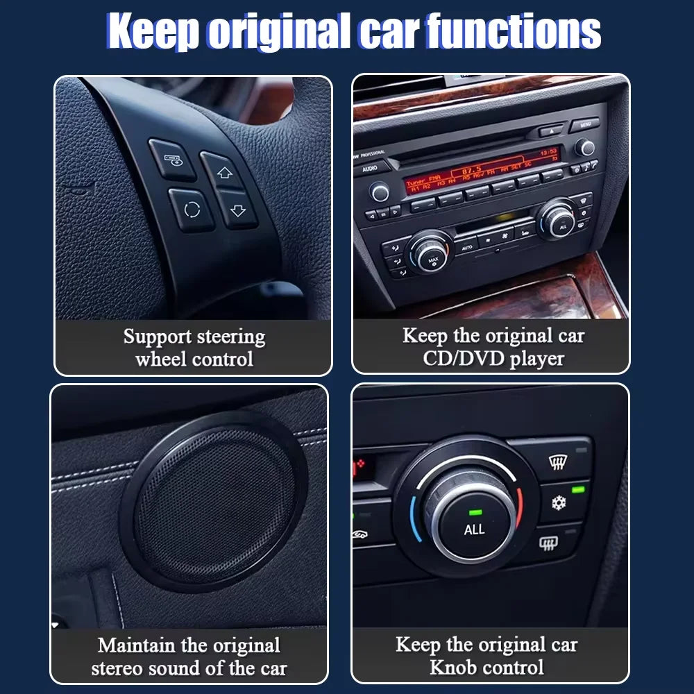 Linux Wireless Carplay Android Auto Car Radio Multimedia For BMW X5 E70 X6 E71 E72 20 alternate view