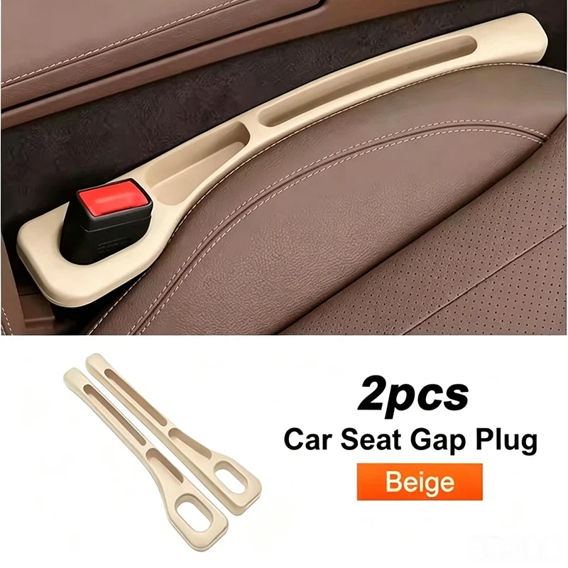 2Pcs Car Seat Gap Filler With Key & Phone Holder, Durable EVA Multi-Slot Auto Interior Storage Organizer Accessories
