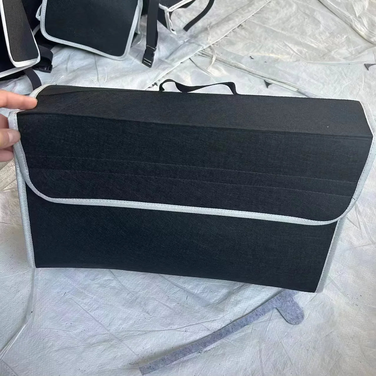 Gray Anti Slip Trunk Organizer for Boot Tools