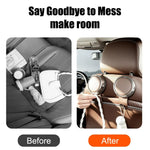 Car Headrest Hook with Foldable Cup Holder additional angle