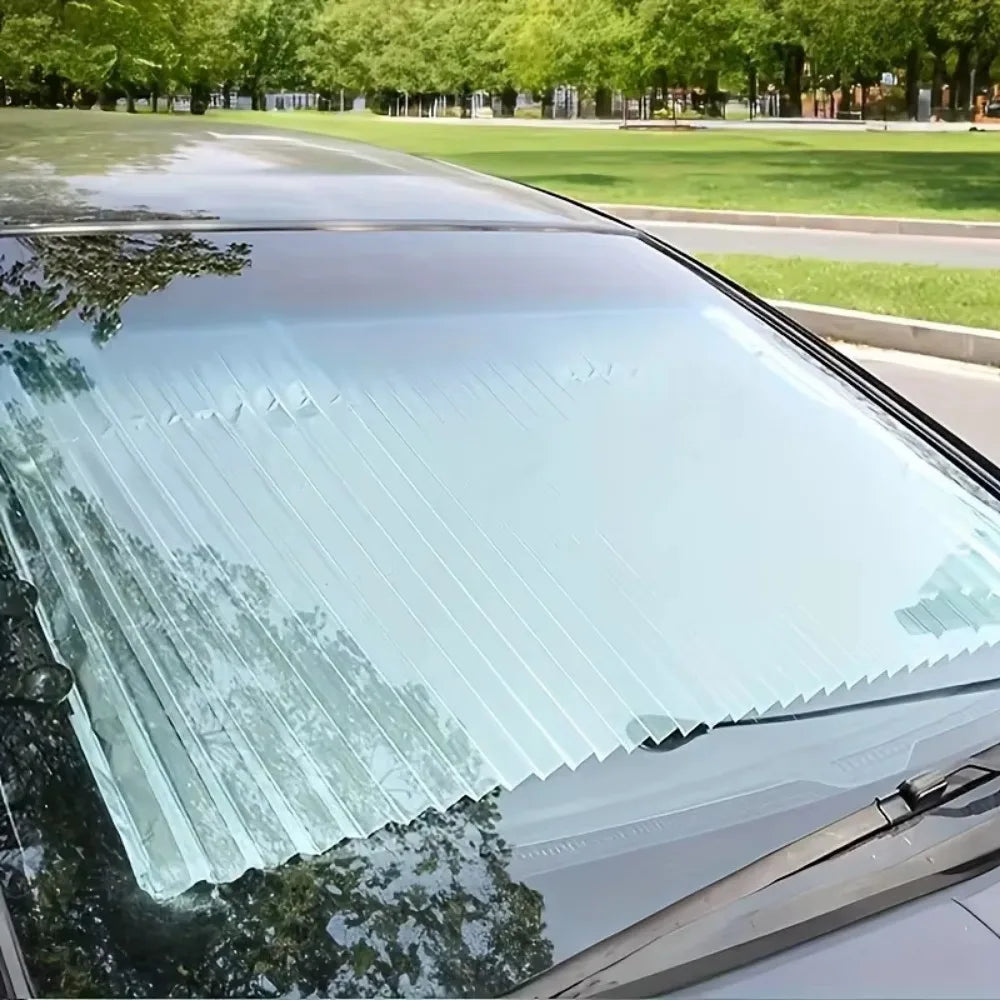 Aluminum Retractable Car Sunshade Curtain additional angle