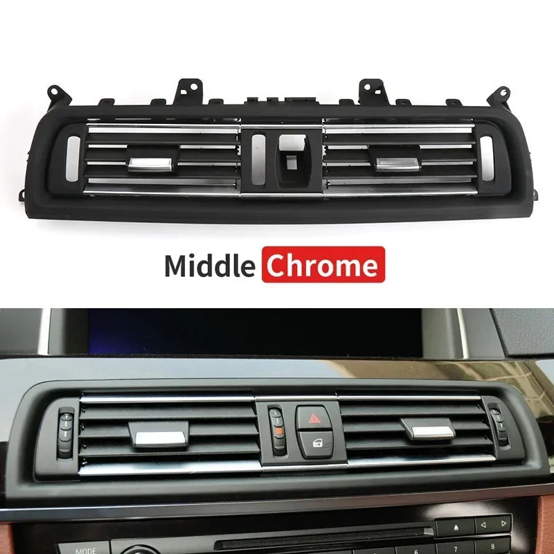 Front Center AC Air Vent Grille Cover Replacement For BMW 5 Series F10 F11 520i 523i 525i 528i 535i 64229166885 64229209136